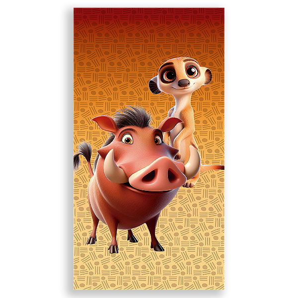 Faixa Lateral - O Rei Leão - Sublimado 3D