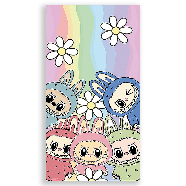 Faixa Lateral - Labubu - Sublimado 3D