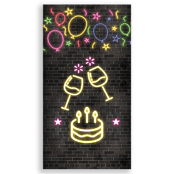 Faixa Lateral - Feliz Cumpleaños ES - Sublimado 3D