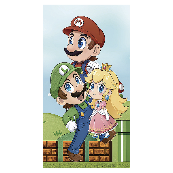 Faixa Lateral - Super Mario - Sublimado 3D