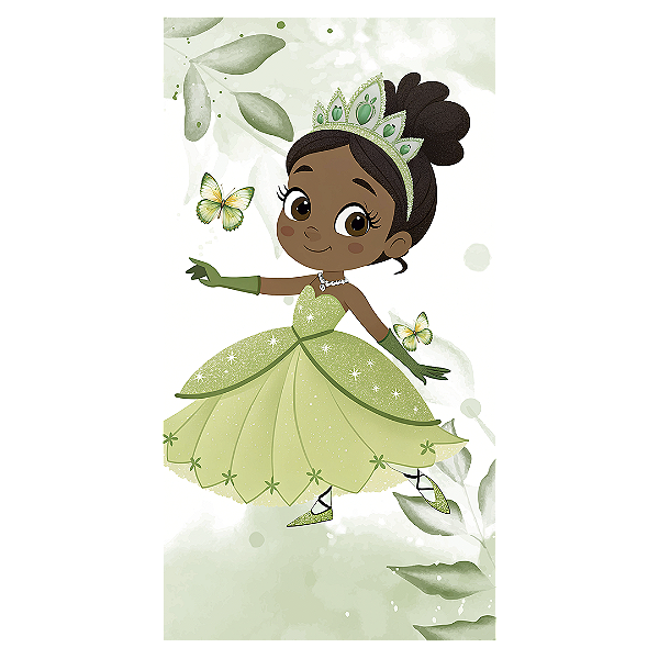 Faixa Lateral - Princesa Tiana - Sublimado 3D