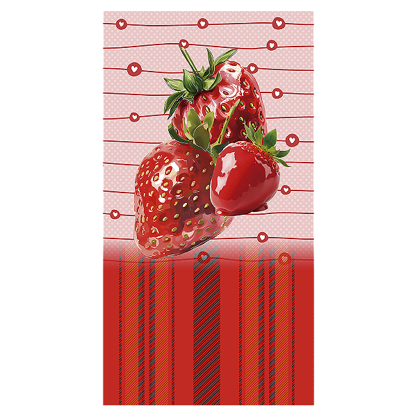 Faixa Lateral - Morango Do Amor - Sublimado 3D