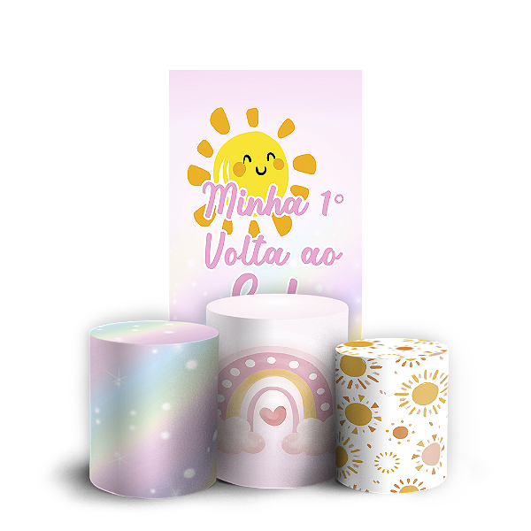 Faixa Lateral e Trio Cilindro Sublimado 3D Vest Facil - Volta Ao Sol