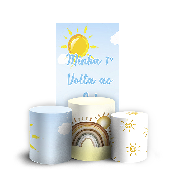 Faixa Lateral e Trio Cilindro Sublimado 3D Vest Facil - Volta Ao Sol