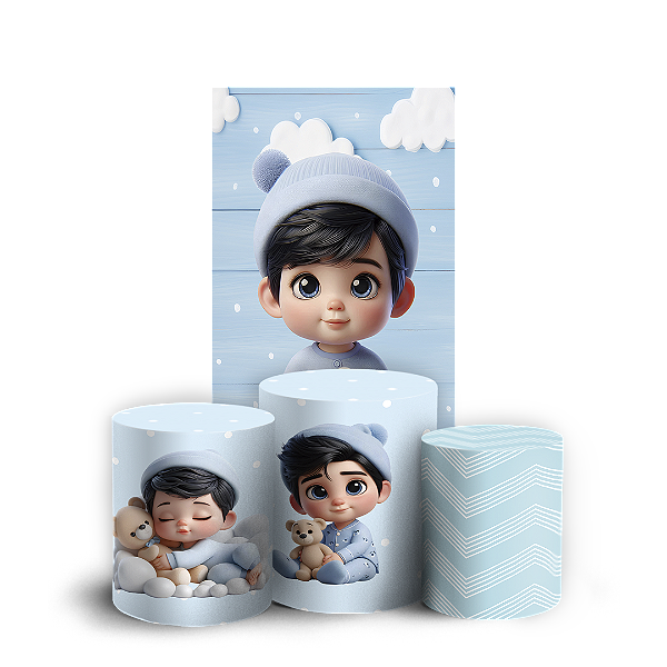 Faixa Lateral e Trio Cilindro Sublimado 3D Vest Facil - Oh Baby