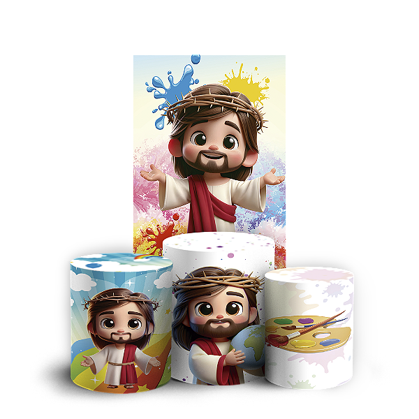 Faixa Lateral e Trio Cilindro Sublimado 3D Vest Facil - O Maior Pintor Do Mundo