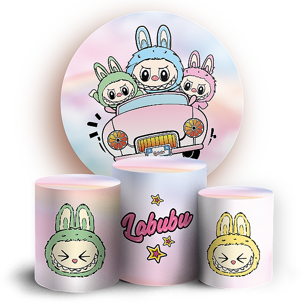 KIT Redondo e Trio - Labubu - Sublimado 3D