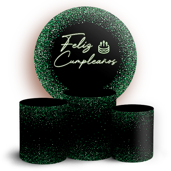 KIT Redondo e Trio - Feliz Cumpleaños ES - Sublimado 3D