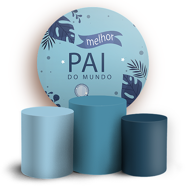 KIT Redondo e Trio - Dia dos Pais - Sublimado 3D