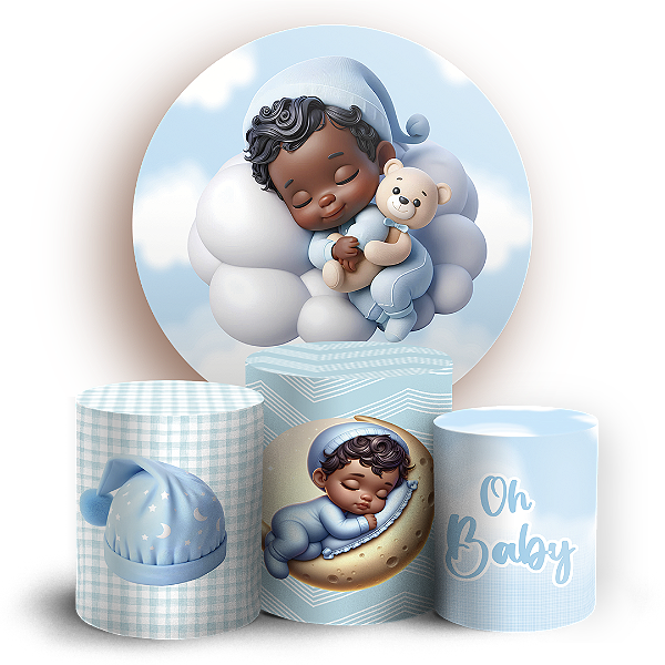 KIT Redondo e Trio - Oh Baby - Sublimado 3D