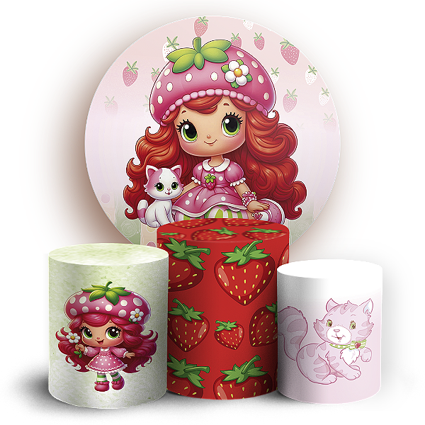 KIT Redondo e Trio - Moranguinho - Sublimado 3D