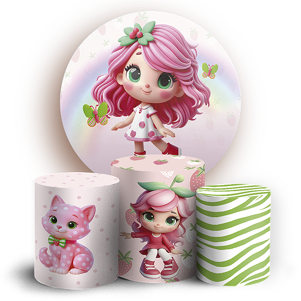 KIT Redondo e Trio - Moranguinho - Sublimado 3D