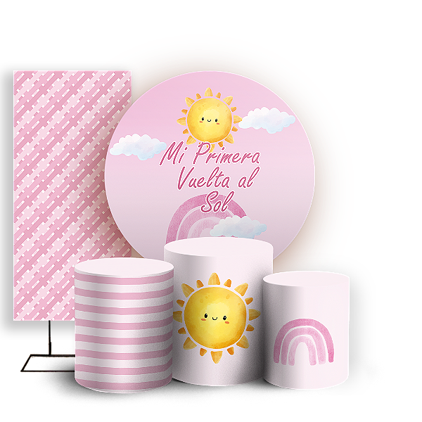 KIT Redondo Trio e Faixa - Mi Primera Vuelta al Sol ES - Sublimado 3D