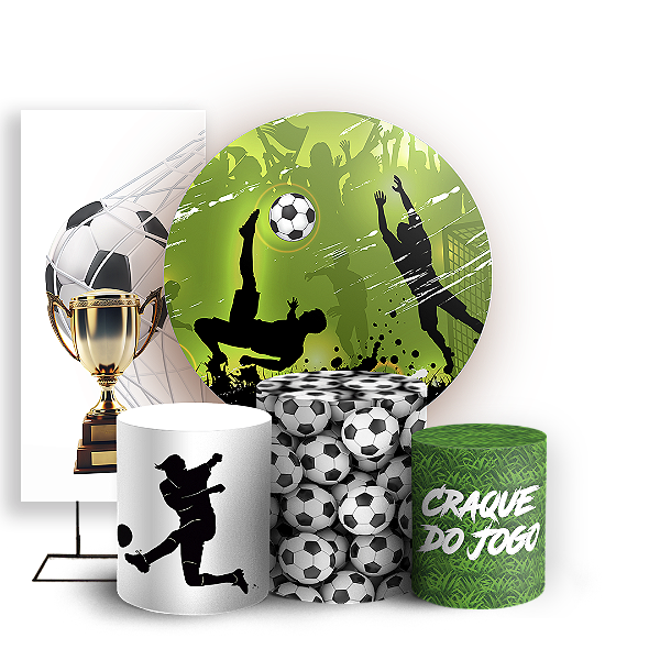 KIT Redondo Trio e Faixa - Futebol - Sublimado 3D