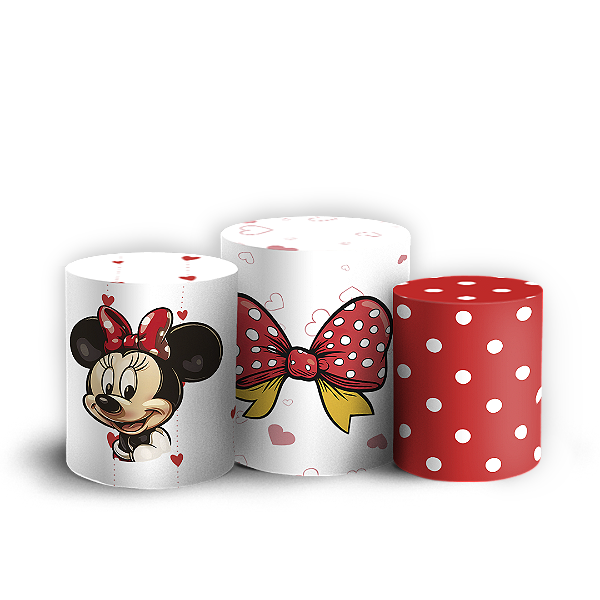 Trio Cilindro - Minnie - Sublimado 3D