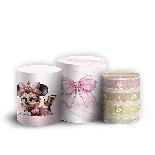 Trio Cilindro - Minnie - Sublimado 3D