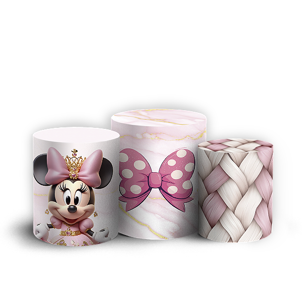 Trio Cilindro - Minnie - Sublimado 3D