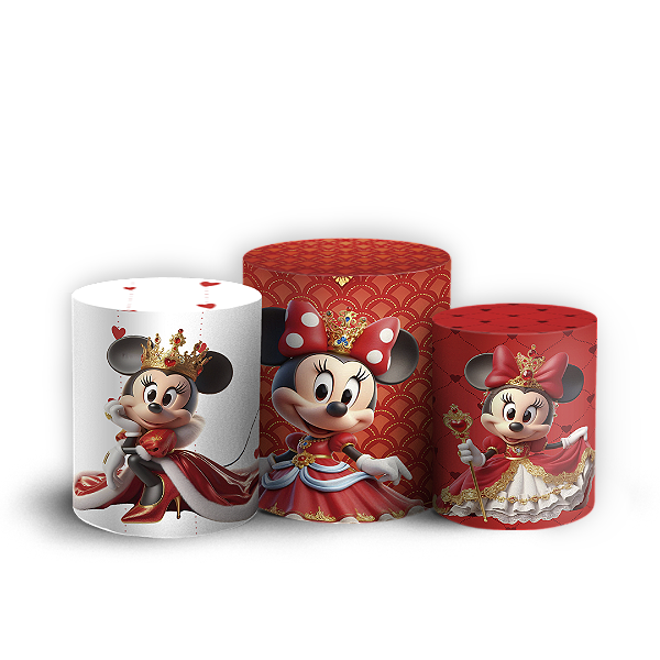 Trio Cilindro - Minnie - Sublimado 3D