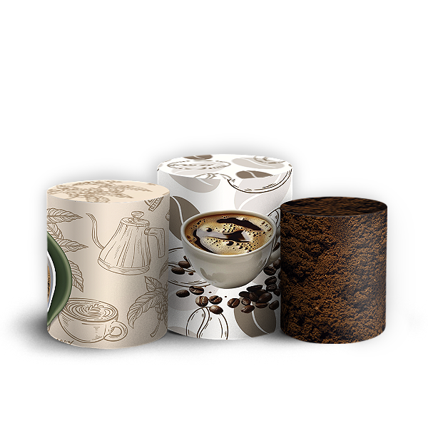 Trio Cilindro - Café - Sublimado 3D