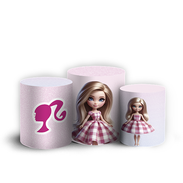 Trio Cilindro - Barbie - Sublimado 3D