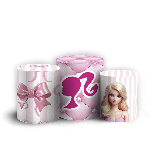 Trio Cilindro - Barbie - Sublimado 3D