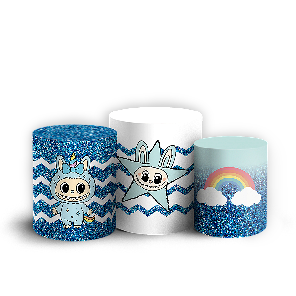 Trio Cilindro - Labubu - Sublimado 3D