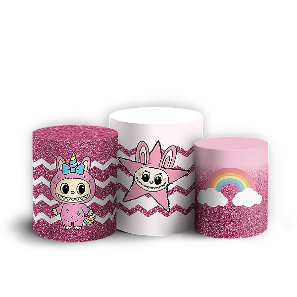 Trio Cilindro - Labubu - Sublimado 3D