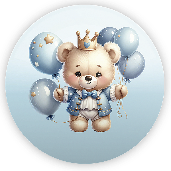 Mini Painel - Ursinho Azul - Sublimado 3D