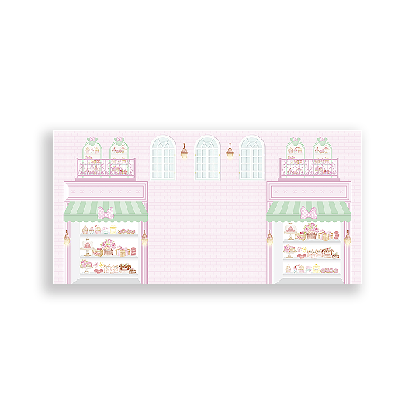 Painel Retangular - Confeitaria Minnie By Vivi Mide - Sublimado 3D