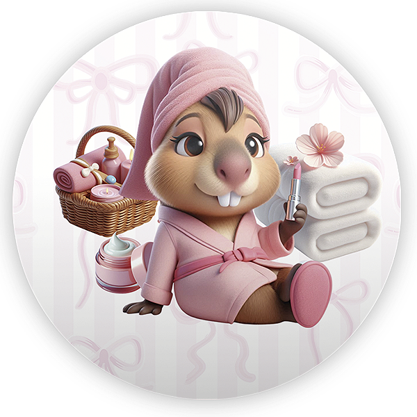 Painel Redondo - Capivara - Sublimado 3D