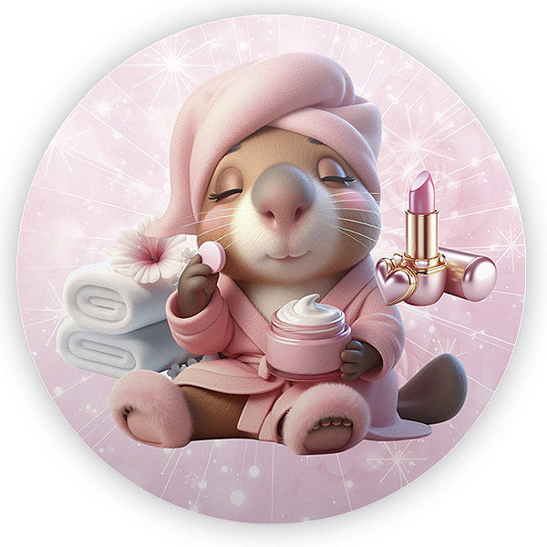 Painel Redondo - Capivara - Sublimado 3D