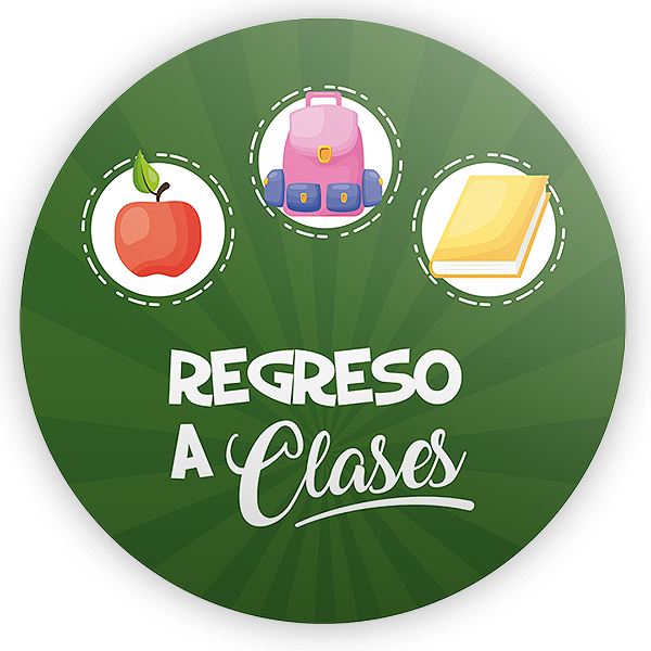 Painel Redondo - Regreso a Clases ES - Sublimado 3D