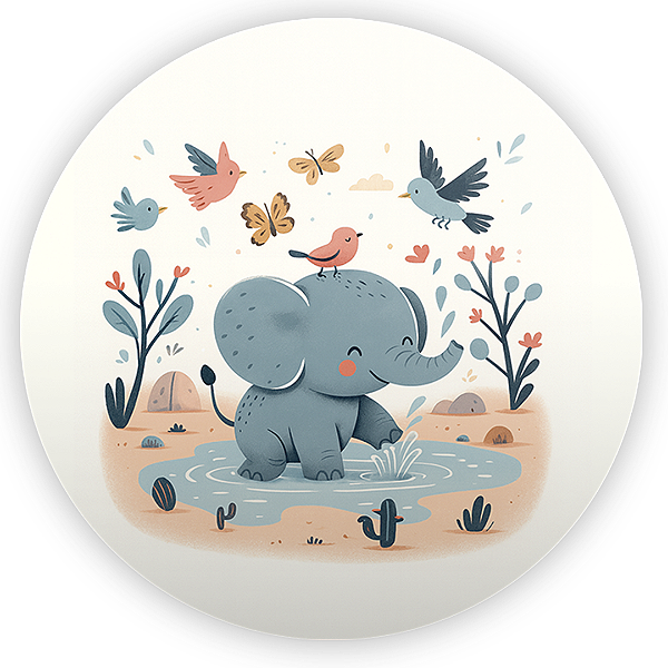 Painel Redondo - Safari - Sublimado 3D