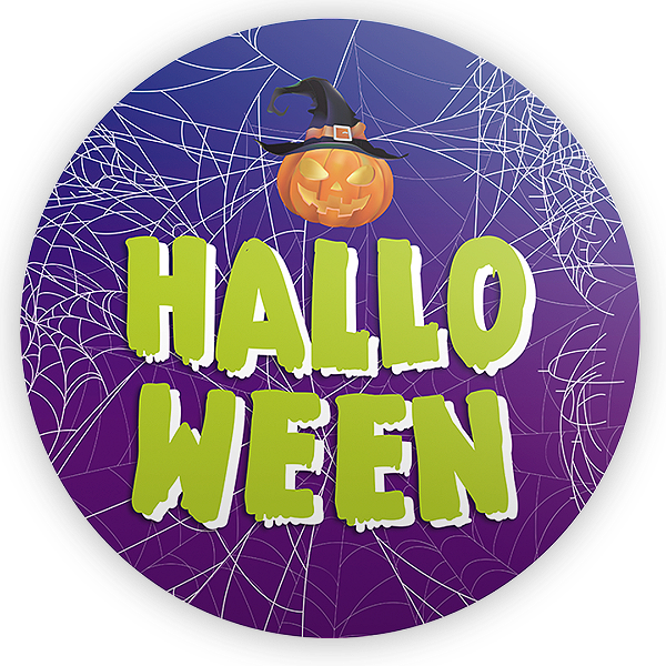 Painel Redondo - Dia das Bruxas Halloween - Sublimado 3D