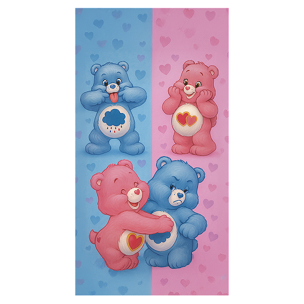 Faixa Lateral - Chá De Revelação Ursinhos - Sublimado 3D