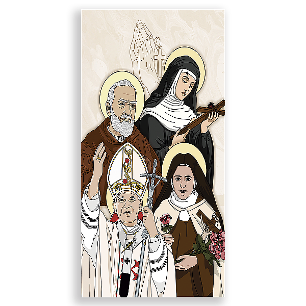 Faixa Lateral - Religioso Santos By Vivi Mide - Sublimado 3D