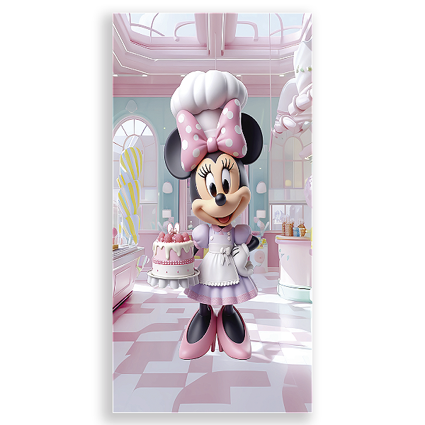 Faixa Lateral - Confeitaria Minnie By Vivi Mide - Sublimado 3D