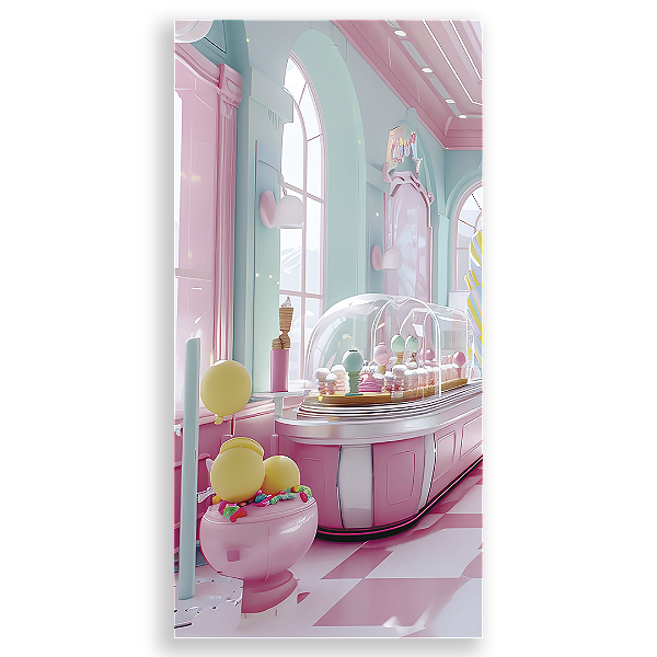 Faixa Lateral - Confeitaria Minnie By Vivi Mide - Sublimado 3D