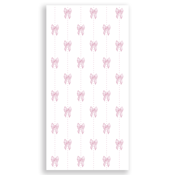 Faixa Lateral - Bolinhas Laço Rosa By Vivi Mide - Sublimado 3D