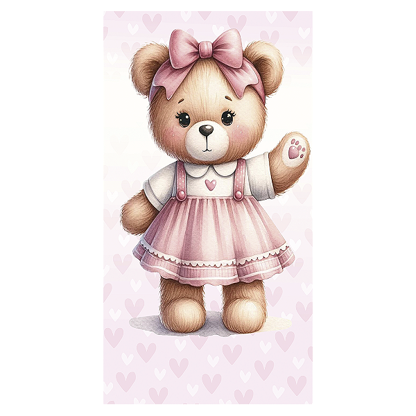 Faixa Lateral - Ursinha - Sublimado 3D