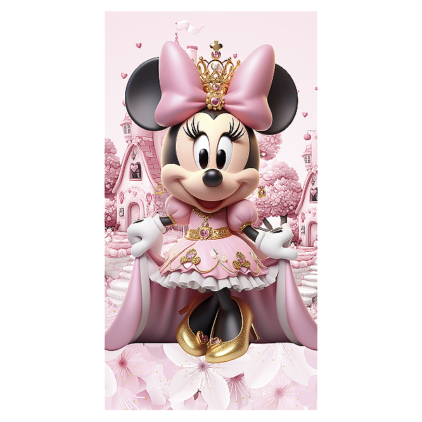 Faixa Lateral - Minnie - Sublimado 3D