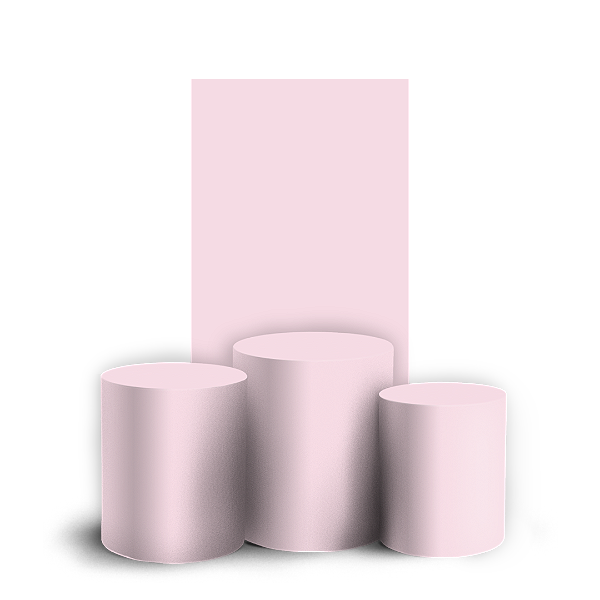 Faixa Lateral e Trio Cilindro Sublimado 3D Vest Facil - Cor Lisa Rosa 1h 20v