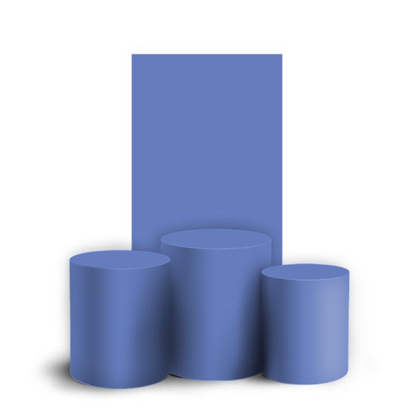 Faixa Lateral e Trio Cilindro Sublimado 3D Vest Facil - Cor Lisa Azul 47h 26v