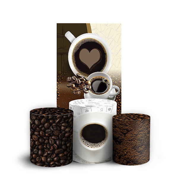 Faixa Lateral e Trio Cilindro Sublimado 3D Vest Facil - Café