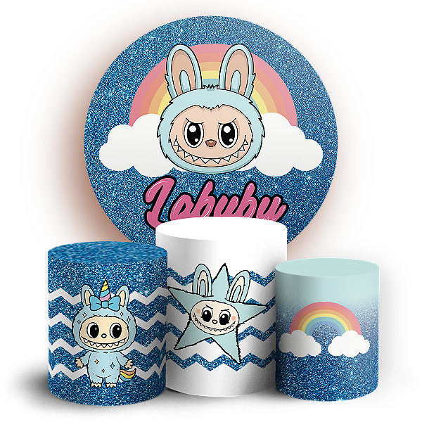 KIT Redondo e Trio - Labubu - Sublimado 3D