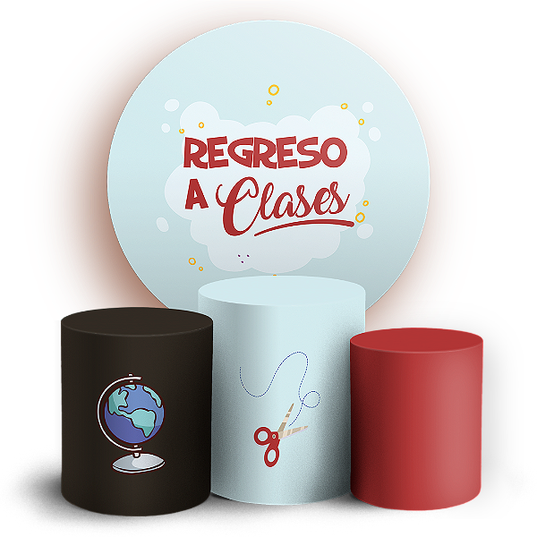 KIT Redondo e Trio - Regreso a Clases ES - Sublimado 3D