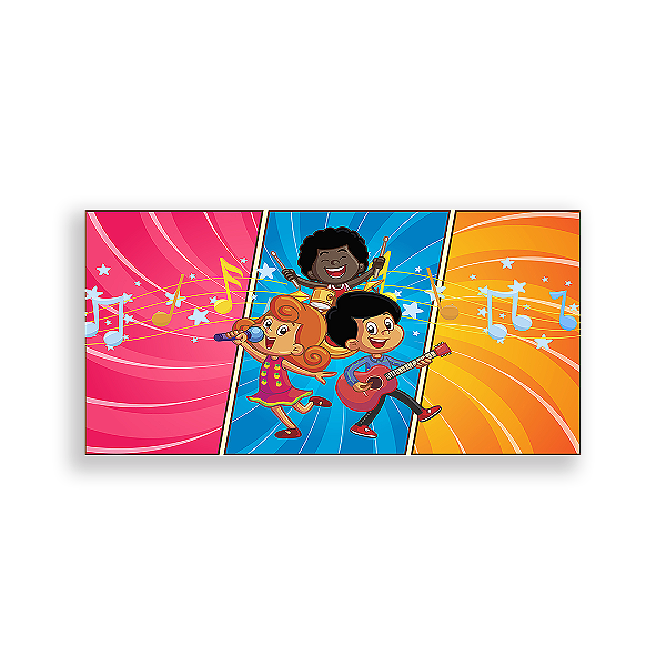 Painel Retangular - 3 Palavrinhas - Sublimado 3D