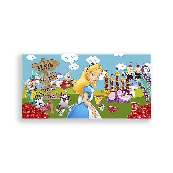 Painel Retangular - Alice - Sublimado 3D