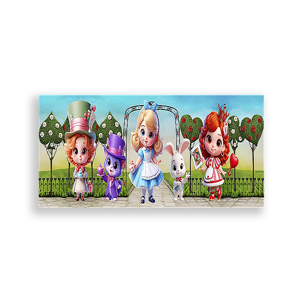Painel Retangular - Alice - Sublimado 3D
