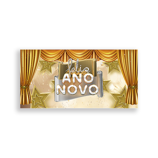 Painel Retangular - Ano Novo - Sublimado 3D
